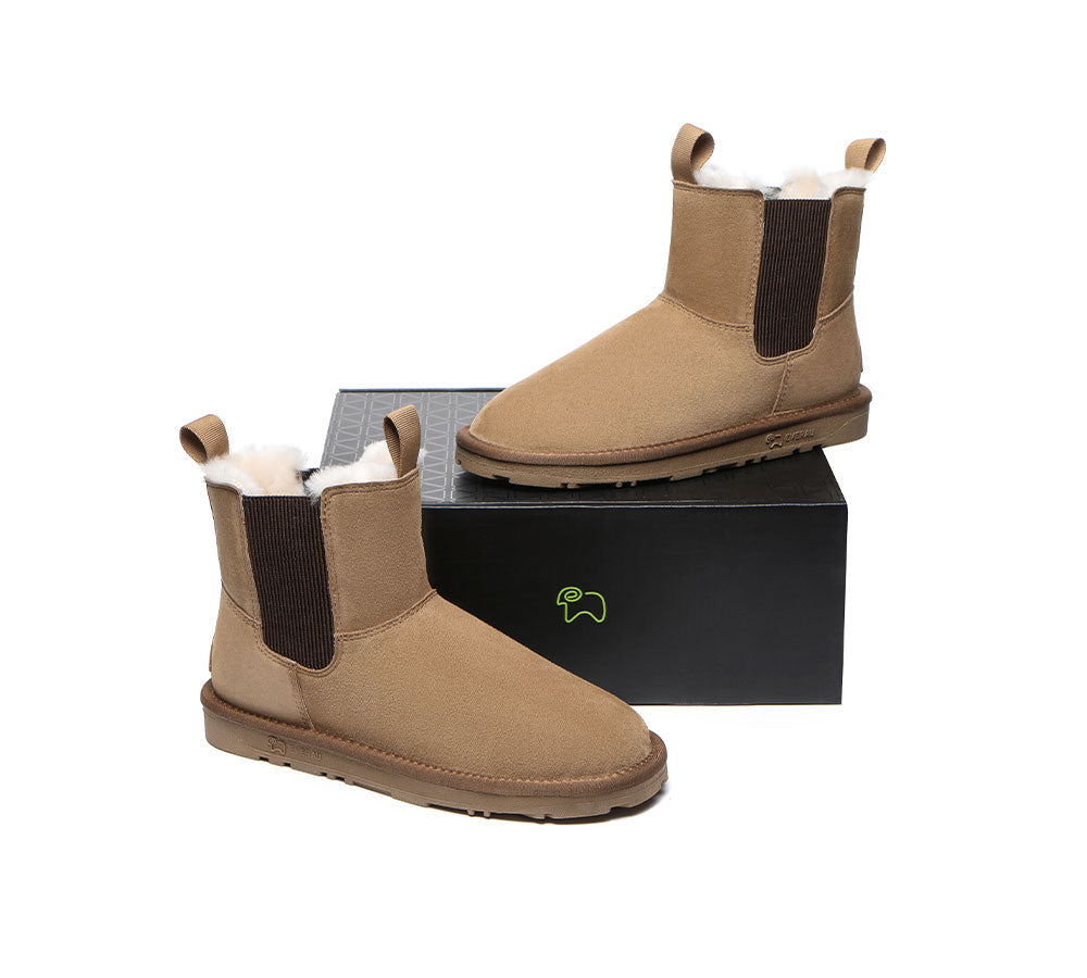 EVERAU® Women Sheepskin Mini Boots Guildford