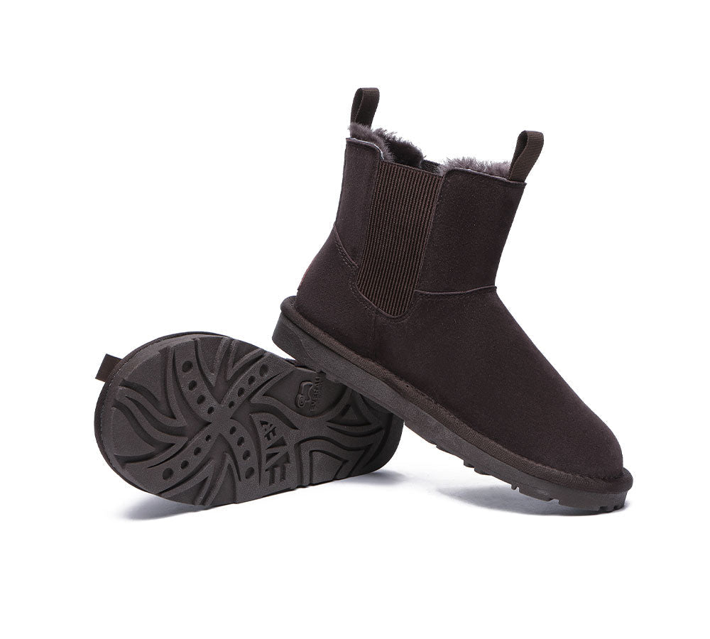 EVERAU® Women Sheepskin Mini Boots Guildford