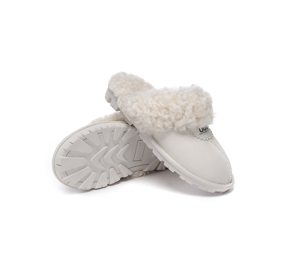 AUSTRALIAN SHEPHERD® UGG Slipper Double Faced Sheepskin Waffle Curly