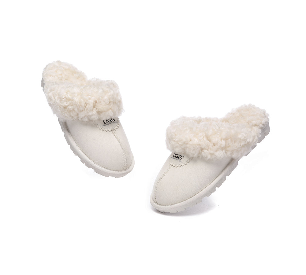 AUSTRALIAN SHEPHERD® UGG Slipper Double Faced Sheepskin Waffle Curly