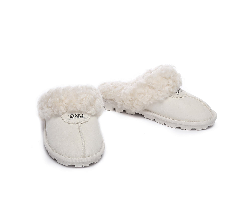 AUSTRALIAN SHEPHERD® UGG Slipper Double Faced Sheepskin Waffle Curly