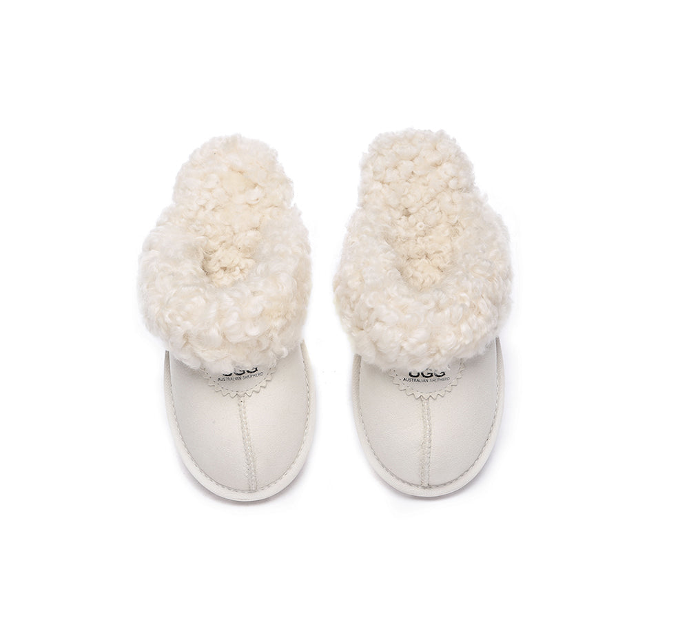 AUSTRALIAN SHEPHERD® UGG Slipper Double Faced Sheepskin Waffle Curly