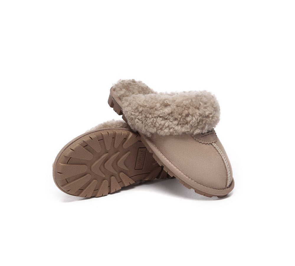 AUSTRALIAN SHEPHERD® UGG Slipper Double Faced Sheepskin Waffle Curly