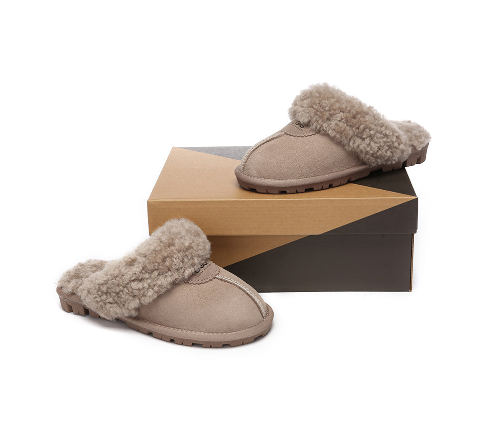 AUSTRALIAN SHEPHERD® UGG Slipper Double Faced Sheepskin Waffle Curly