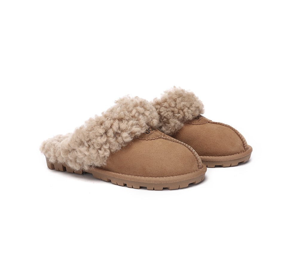 AUSTRALIAN SHEPHERD® UGG Slipper Double Faced Sheepskin Waffle Curly