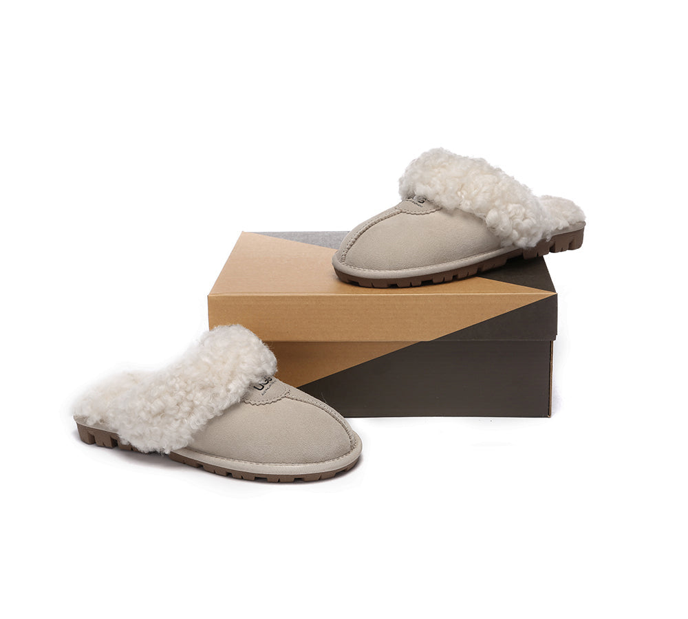 AUSTRALIAN SHEPHERD® UGG Slipper Double Faced Sheepskin Waffle Curly