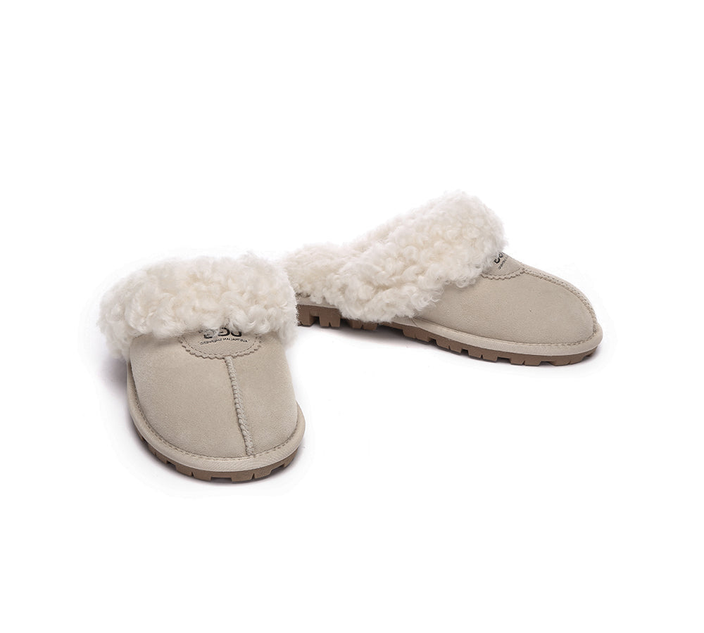 AUSTRALIAN SHEPHERD® UGG Slipper Double Faced Sheepskin Waffle Curly