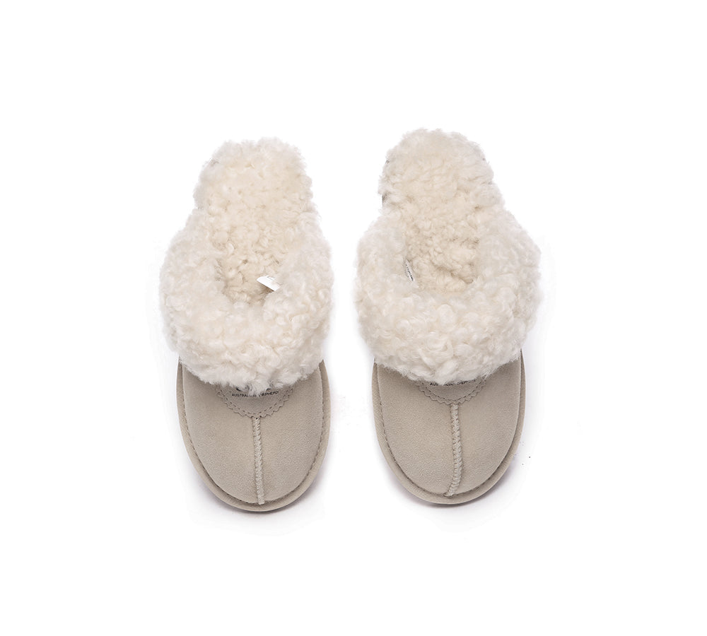 AUSTRALIAN SHEPHERD® UGG Slipper Double Faced Sheepskin Waffle Curly