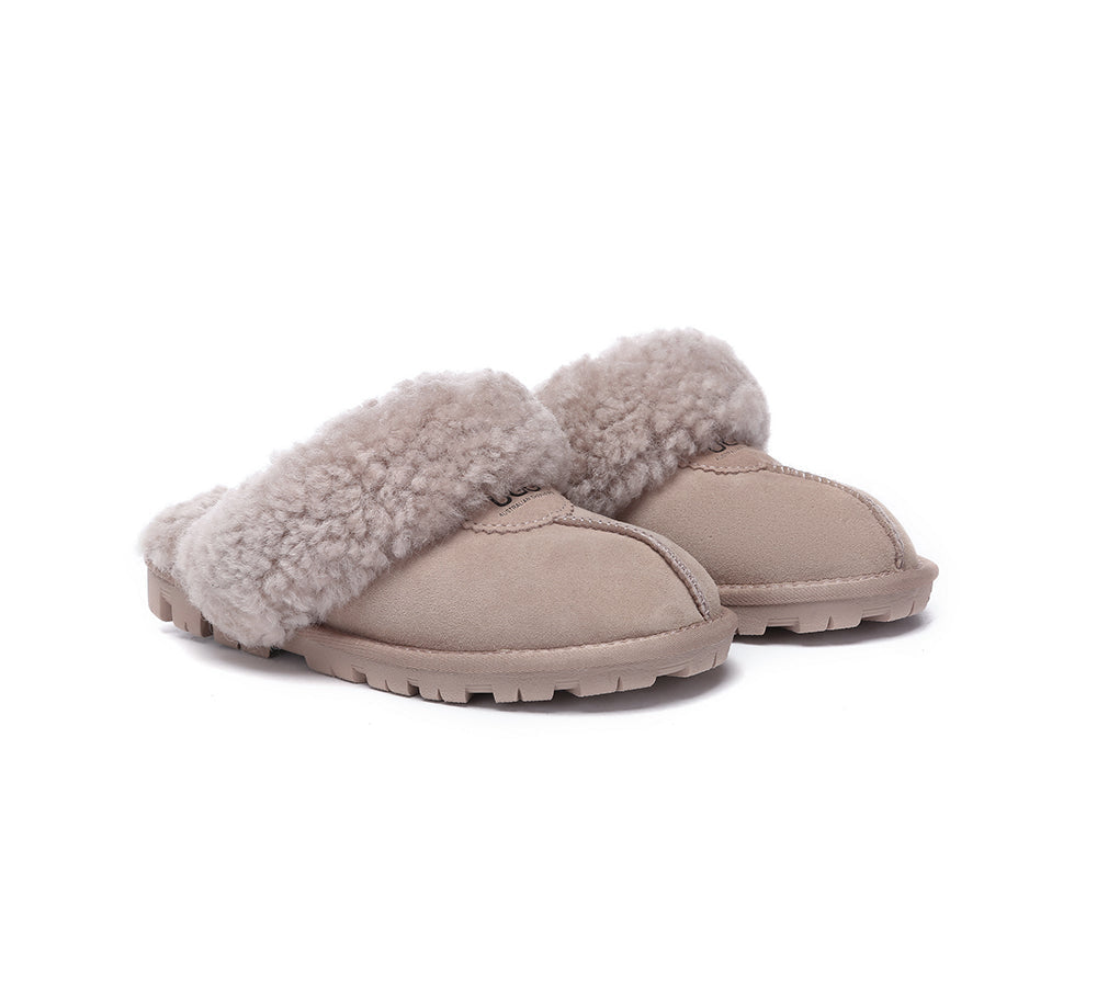 AUSTRALIAN SHEPHERD® UGG Slipper Double Faced Sheepskin Waffle Curly