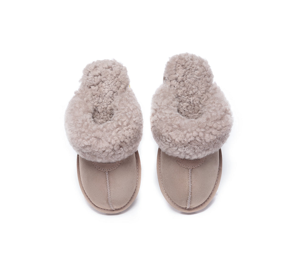 AUSTRALIAN SHEPHERD® UGG Slipper Double Faced Sheepskin Waffle Curly