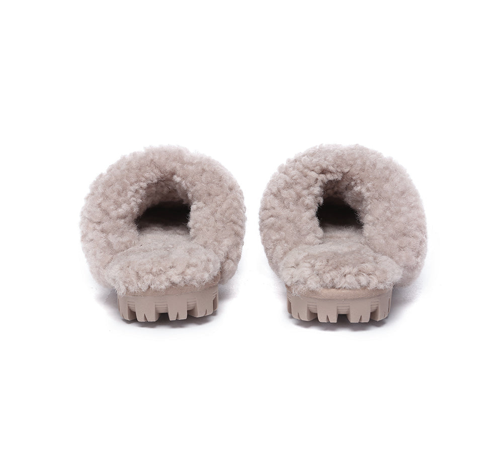 AUSTRALIAN SHEPHERD® UGG Slipper Double Faced Sheepskin Waffle Curly