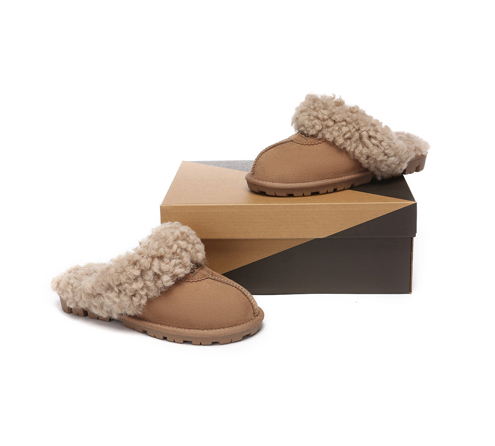 AUSTRALIAN SHEPHERD UGG Slipper Double Faced Sheepskin Waffle