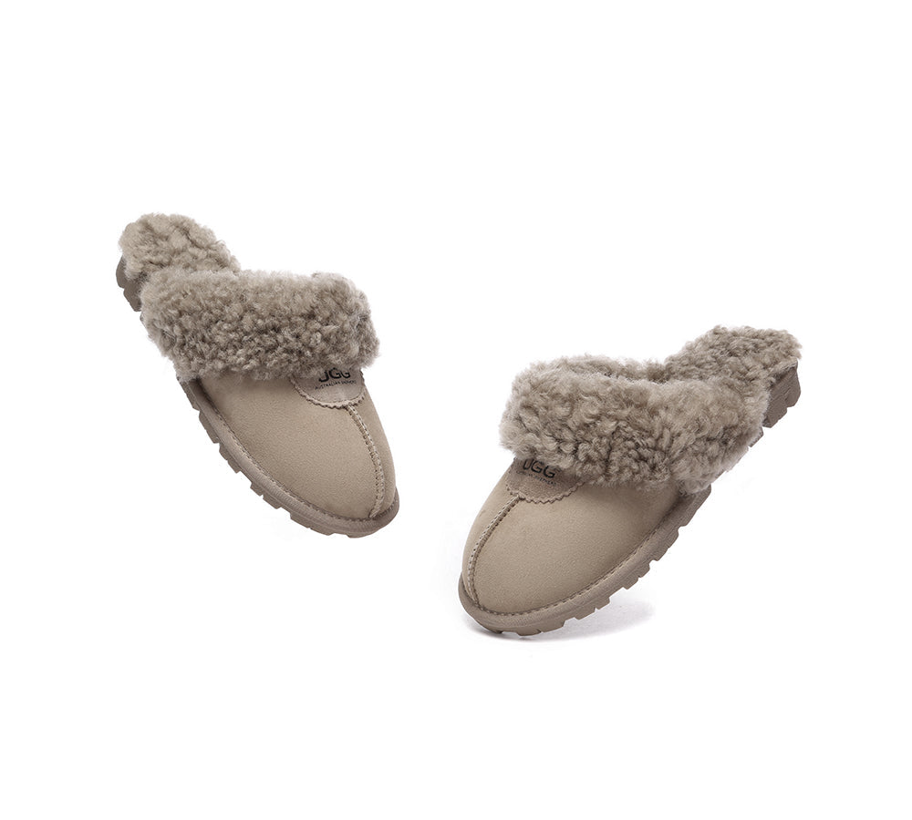 AUSTRALIAN SHEPHERD® UGG Slipper Double Faced Sheepskin Waffle Curly