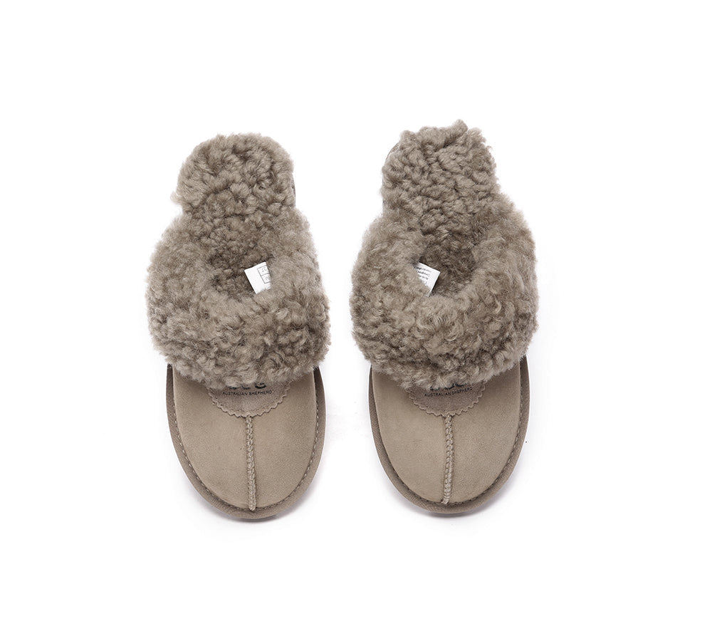 AUSTRALIAN SHEPHERD® UGG Slipper Double Faced Sheepskin Waffle Curly