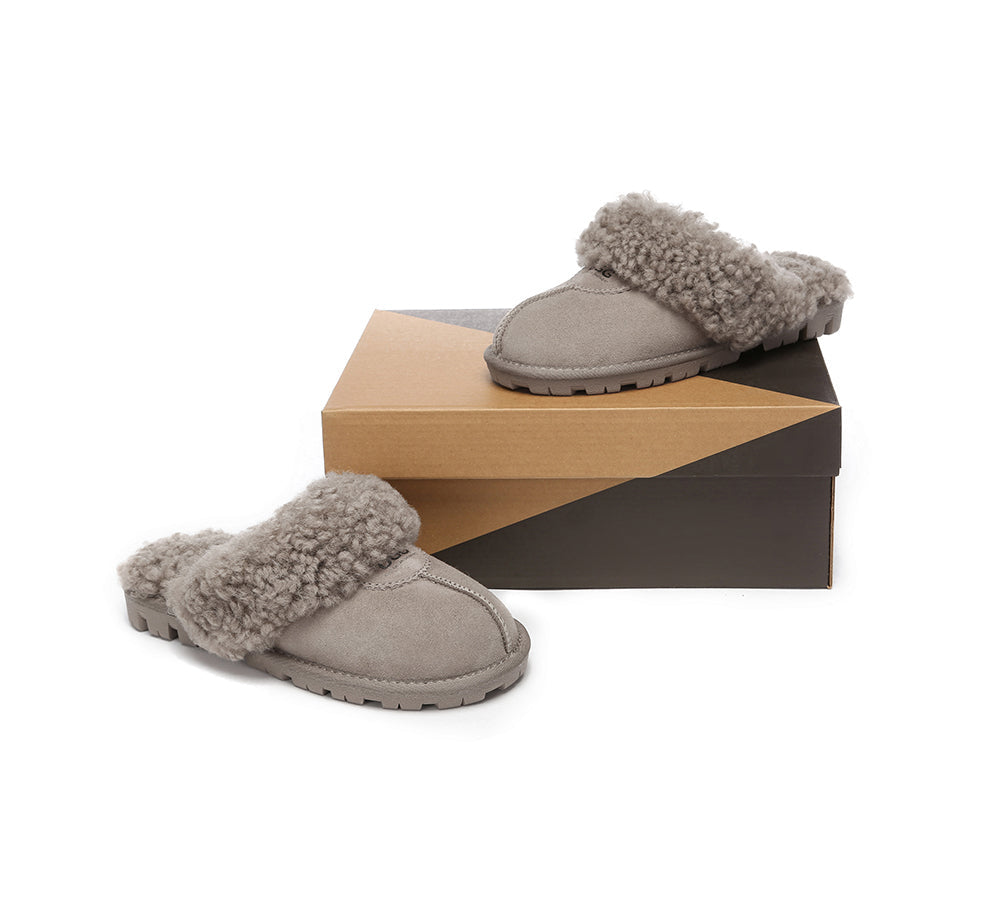 AUSTRALIAN SHEPHERD® UGG Slipper Double Faced Sheepskin Waffle Curly