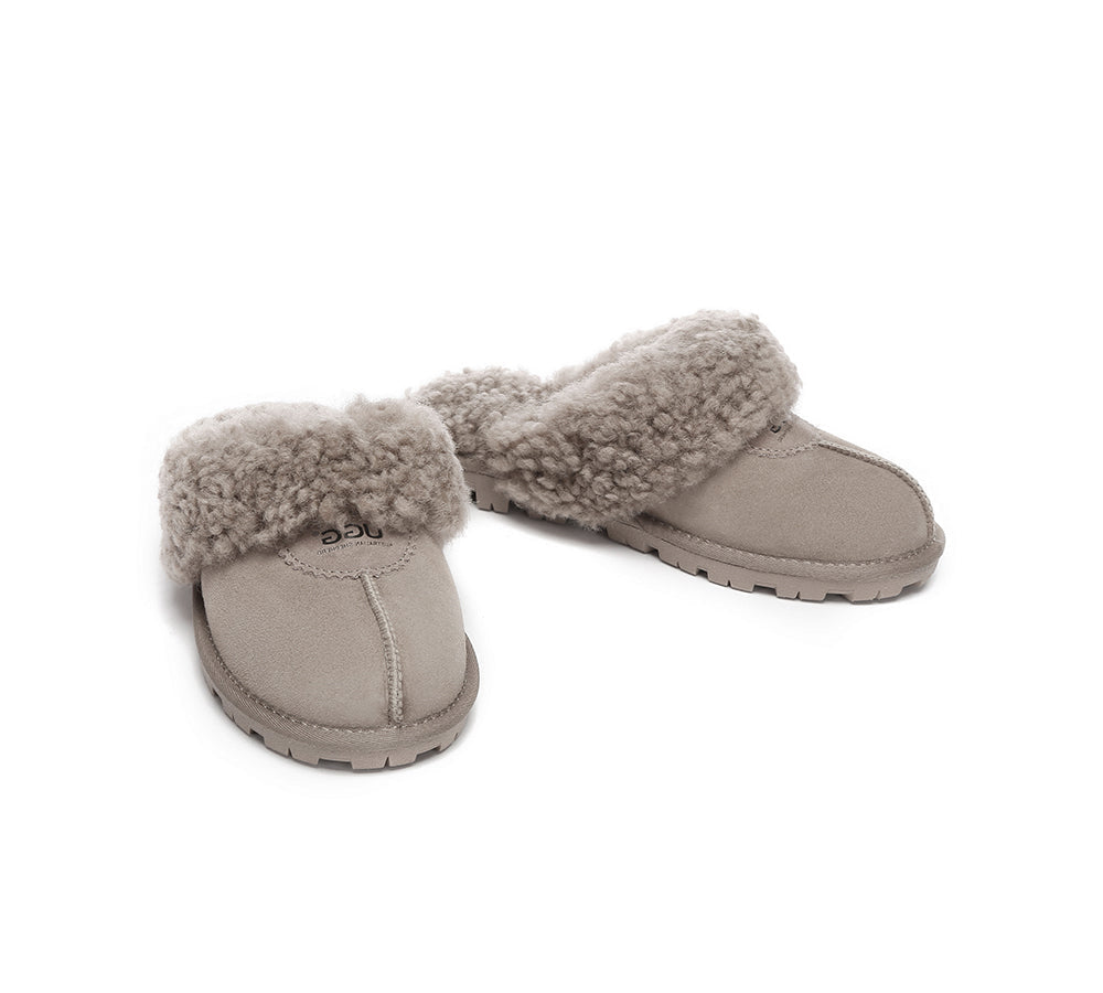 AUSTRALIAN SHEPHERD® UGG Slipper Double Faced Sheepskin Waffle Curly