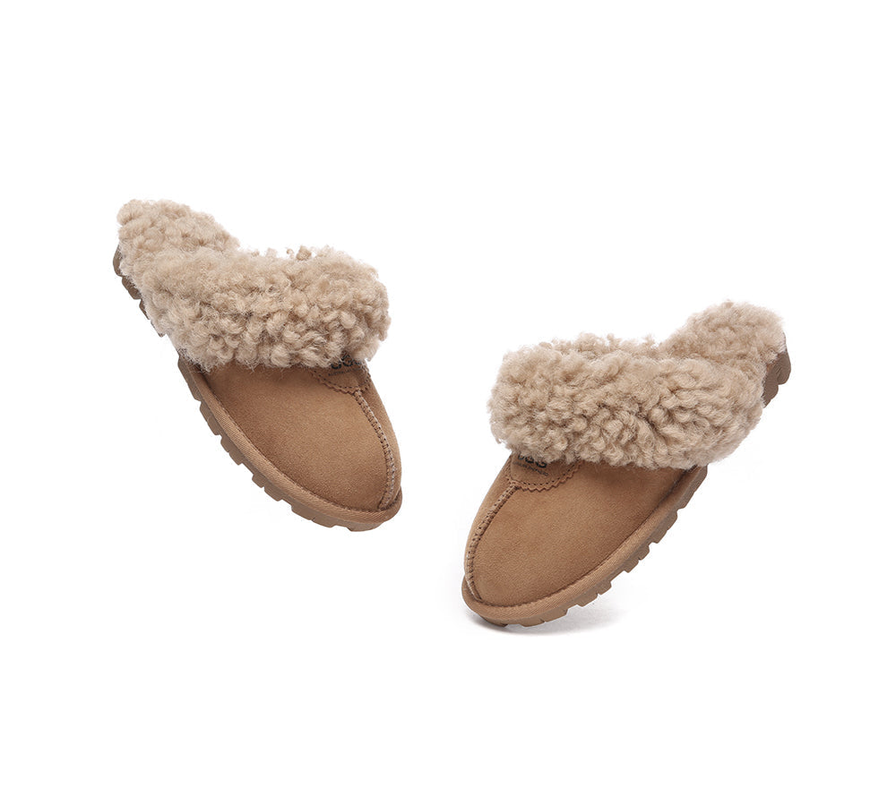 AUSTRALIAN SHEPHERD® UGG Slipper Double Faced Sheepskin Waffle Curly