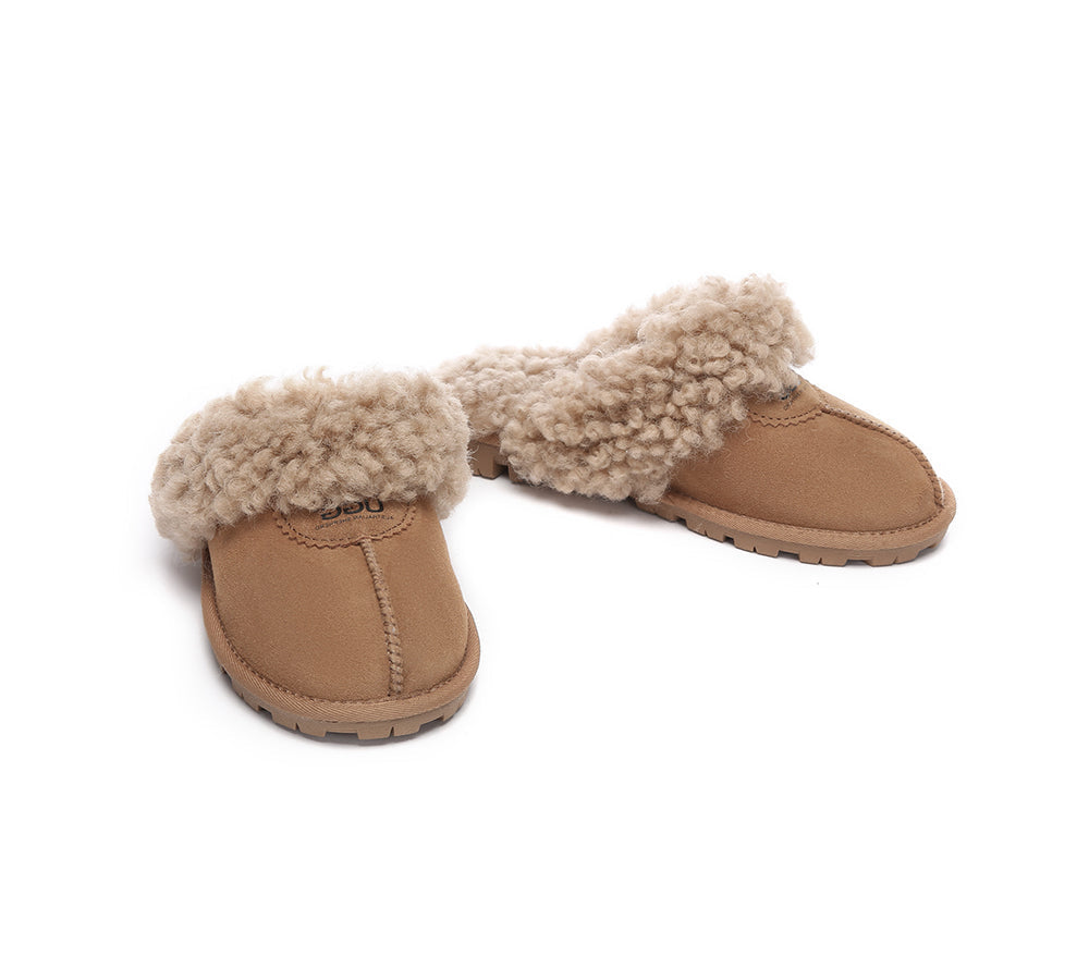 AUSTRALIAN SHEPHERD® UGG Slipper Double Faced Sheepskin Waffle Curly