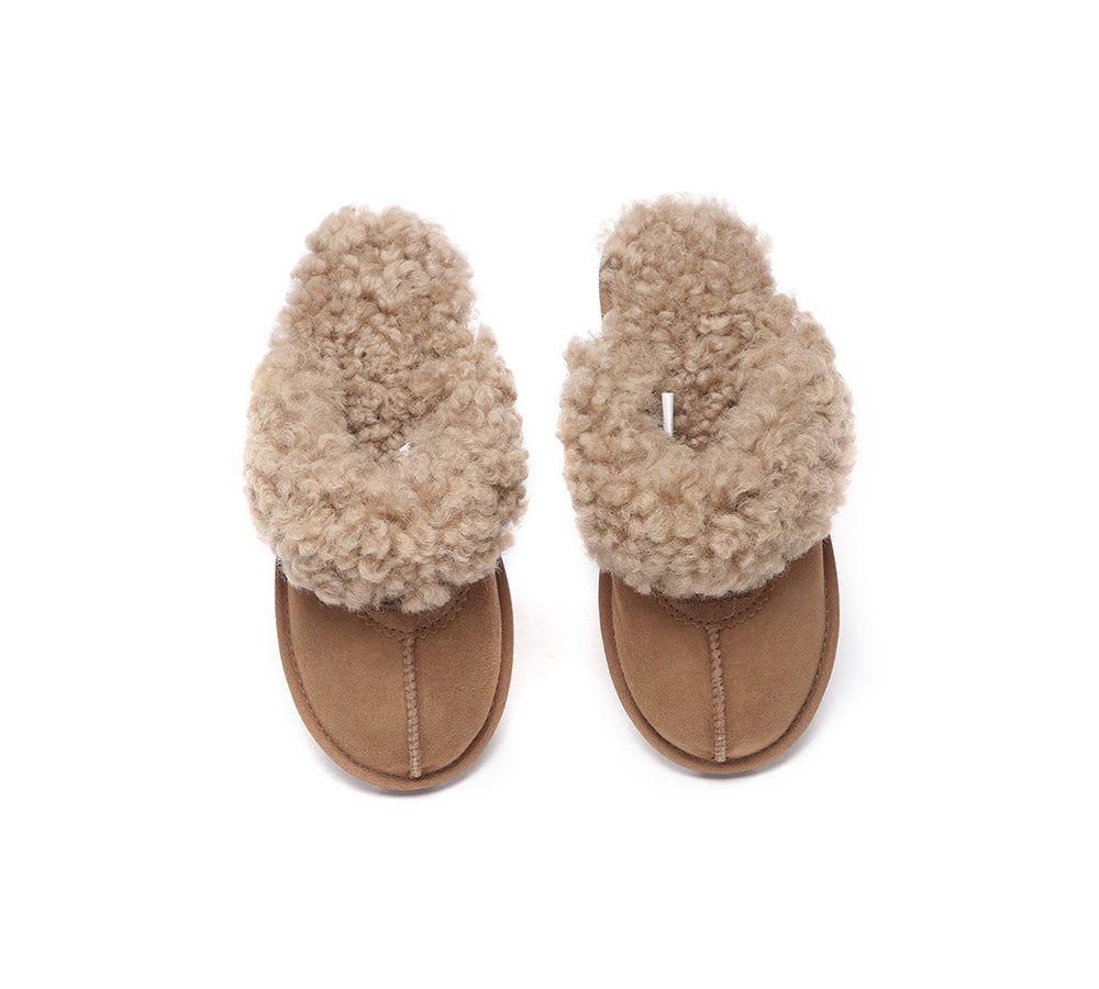 AUSTRALIAN SHEPHERD® UGG Slipper Double Faced Sheepskin Waffle Curly