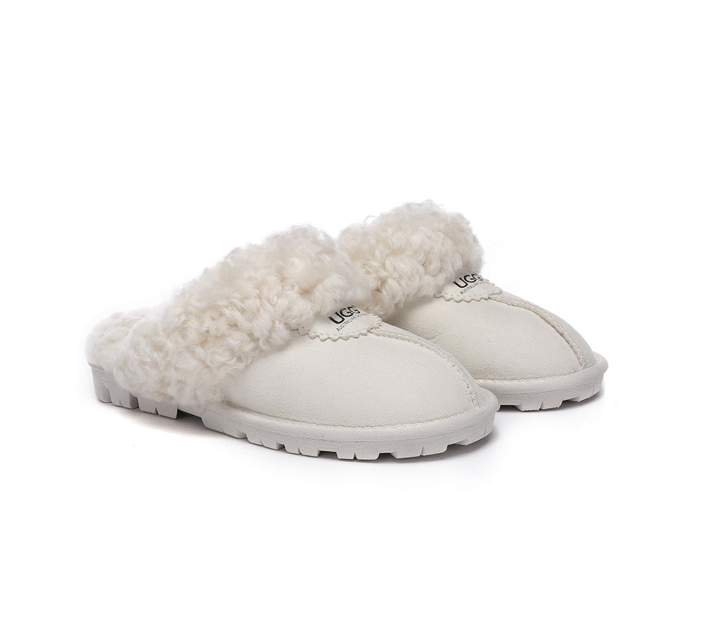 AUSTRALIAN SHEPHERD® UGG Slipper Double Faced Sheepskin Waffle Curly