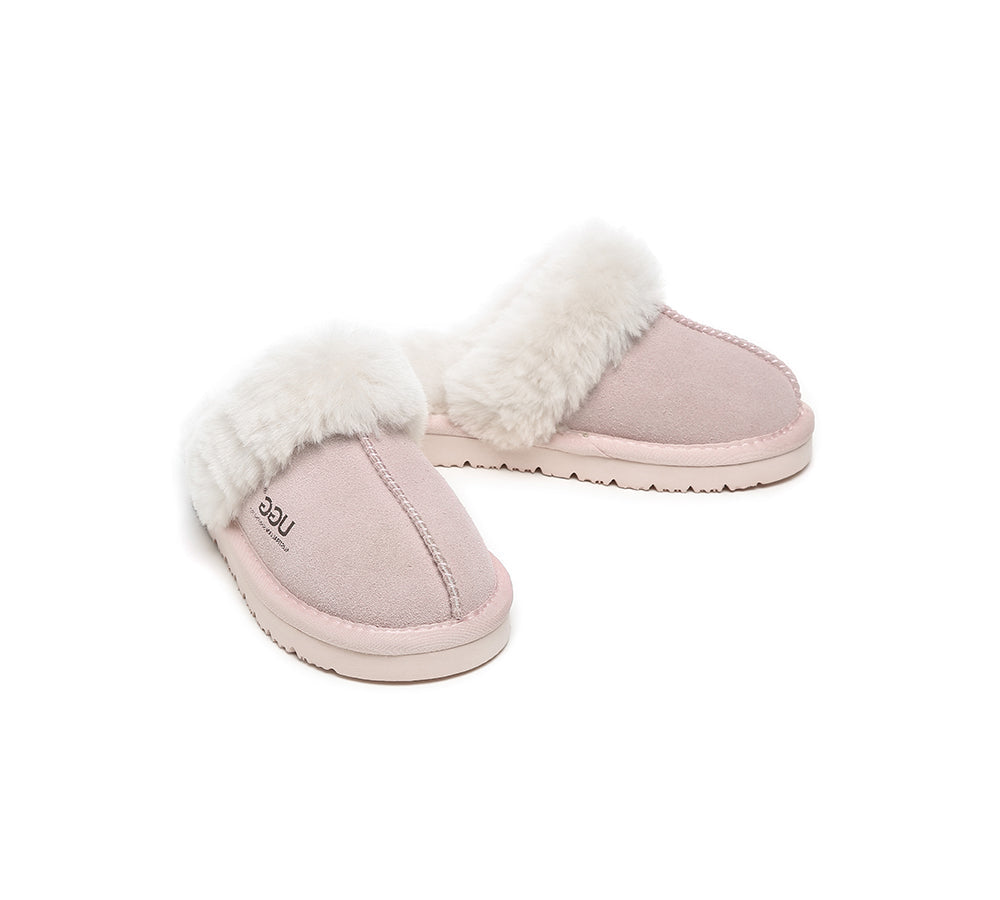 AUSTRALIAN SHEPHERD® UGG Slippers Kids Australian Sheepskin Wool Muffin